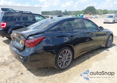 2017 Infiniti Q50 3.0T Red Sport 400 z USA, uszkodzony, nr VIN JN1FV7AP0HM851383